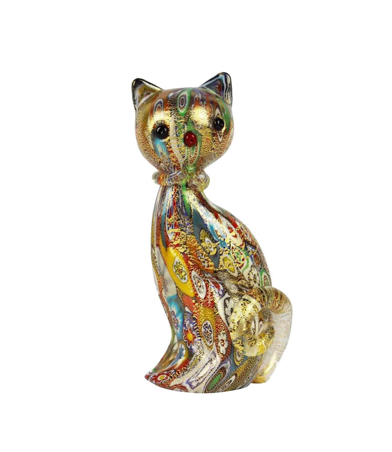 Chat En Verre De Murano Silvestro Muranolampstore